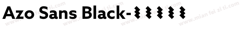 Azo Sans Black字体转换